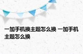 一加手机换主题怎么换 一加手机主题怎么换