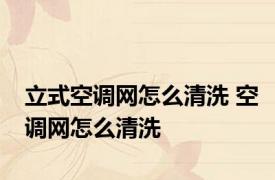 立式空调网怎么清洗 空调网怎么清洗