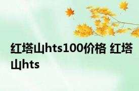红塔山hts100价格 红塔山hts 