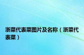 浙菜代表菜图片及名称（浙菜代表菜）
