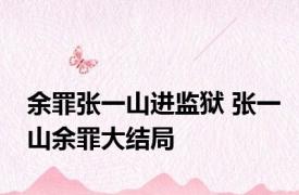 余罪张一山进监狱 张一山余罪大结局