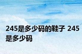 245是多少码的鞋子 245是多少码