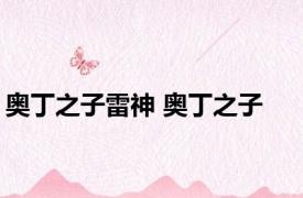 奥丁之子雷神 奥丁之子 
