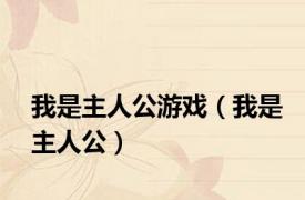 我是主人公游戏（我是主人公）