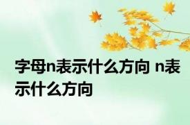 字母n表示什么方向 n表示什么方向