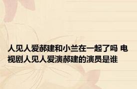 人见人爱郝建和小兰在一起了吗 电视剧人见人爱演郝建的演员是谁