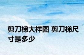 剪刀梯大样图 剪刀梯尺寸是多少