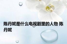 陈丹妮是什么电视剧里的人物 陈丹妮 