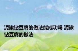 泥鳅钻豆腐的做法能成功吗 泥鳅钻豆腐的做法