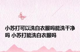 小苏打可以洗白衣服吗能洗干净吗 小苏打能洗白衣服吗