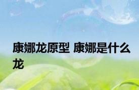 康娜龙原型 康娜是什么龙