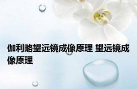 伽利略望远镜成像原理 望远镜成像原理
