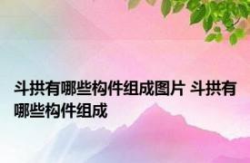 斗拱有哪些构件组成图片 斗拱有哪些构件组成