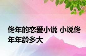 佟年的恋爱小说 小说佟年年龄多大