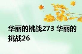 华丽的挑战273 华丽的挑战26 