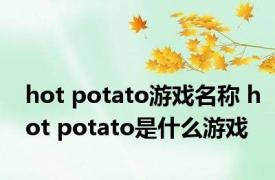 hot potato游戏名称 hot potato是什么游戏