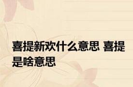 喜提新欢什么意思 喜提是啥意思
