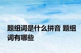 题组词是什么拼音 题组词有哪些