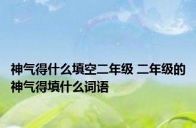 神气得什么填空二年级 二年级的神气得填什么词语
