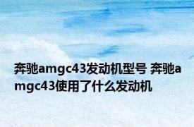 奔驰amgc43发动机型号 奔驰amgc43使用了什么发动机