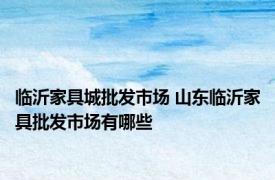 临沂家具城批发市场 山东临沂家具批发市场有哪些