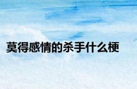 莫得感情的杀手什么梗