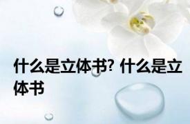 什么是立体书? 什么是立体书