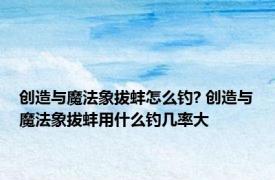 创造与魔法象拔蚌怎么钓? 创造与魔法象拔蚌用什么钓几率大