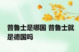 普鲁士是哪国 普鲁士就是德国吗