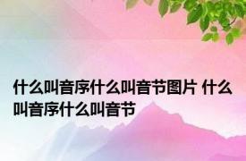 什么叫音序什么叫音节图片 什么叫音序什么叫音节