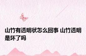 山竹有透明状怎么回事 山竹透明是坏了吗