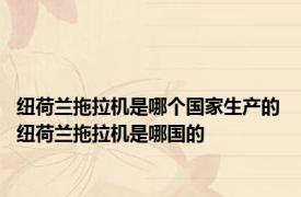 纽荷兰拖拉机是哪个国家生产的 纽荷兰拖拉机是哪国的