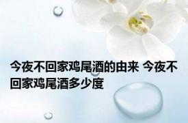 今夜不回家鸡尾酒的由来 今夜不回家鸡尾酒多少度