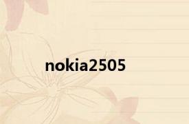 nokia2505