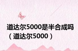 道达尔5000是半合成吗（道达尔5000）