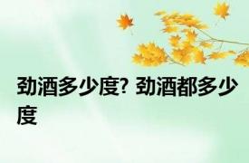 劲酒多少度? 劲酒都多少度
