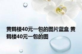 黄鹤楼40元一包的图片蓝盒 黄鹤楼40元一包的图 