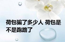 荷包骗了多少人 荷包是不是跑路了