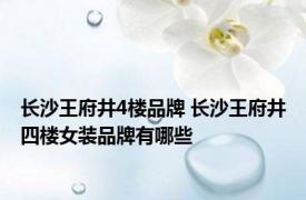 长沙王府井4楼品牌 长沙王府井四楼女装品牌有哪些