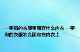 一字肩的衣服里面穿什么内衣 一字肩的衣服怎么固定在内衣上