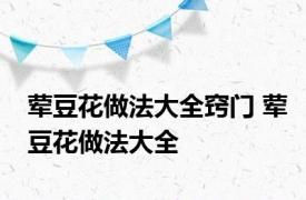 荤豆花做法大全窍门 荤豆花做法大全