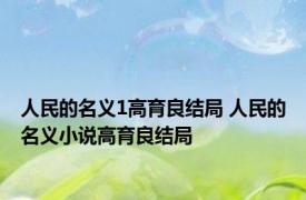 人民的名义1高育良结局 人民的名义小说高育良结局