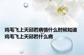 鸡毛飞上天邱岩病情什么时候知道 鸡毛飞上天邱岩什么病