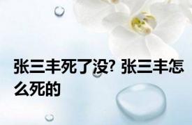 张三丰死了没? 张三丰怎么死的