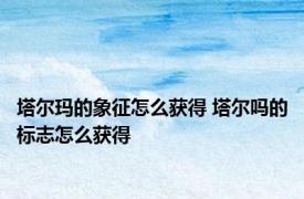塔尔玛的象征怎么获得 塔尔吗的标志怎么获得