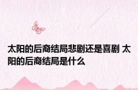 太阳的后裔结局悲剧还是喜剧 太阳的后裔结局是什么