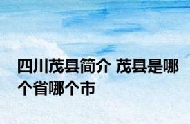 四川茂县简介 茂县是哪个省哪个市