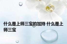 什么是上师三宝的加持 什么是上师三宝