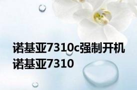 诺基亚7310c强制开机 诺基亚7310 