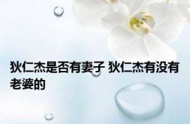 狄仁杰是否有妻子 狄仁杰有没有老婆的